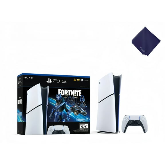 New TTrade Sony New PlayStation_5 Slim Digital Edition – Fortnite Cobalt Star Bundle | Next-Gen Gaming Console with Exclusive Fortnite Content