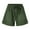 Army Green, variant on Mixpiju Womens Athletic Plus Size Shorts, Comfy Drawstring Splice Casual Elastic Waist Pocketed Loose Shorts Pants Yoga Shorts, Running Shorts Comfy Beach Shorts Army Green L