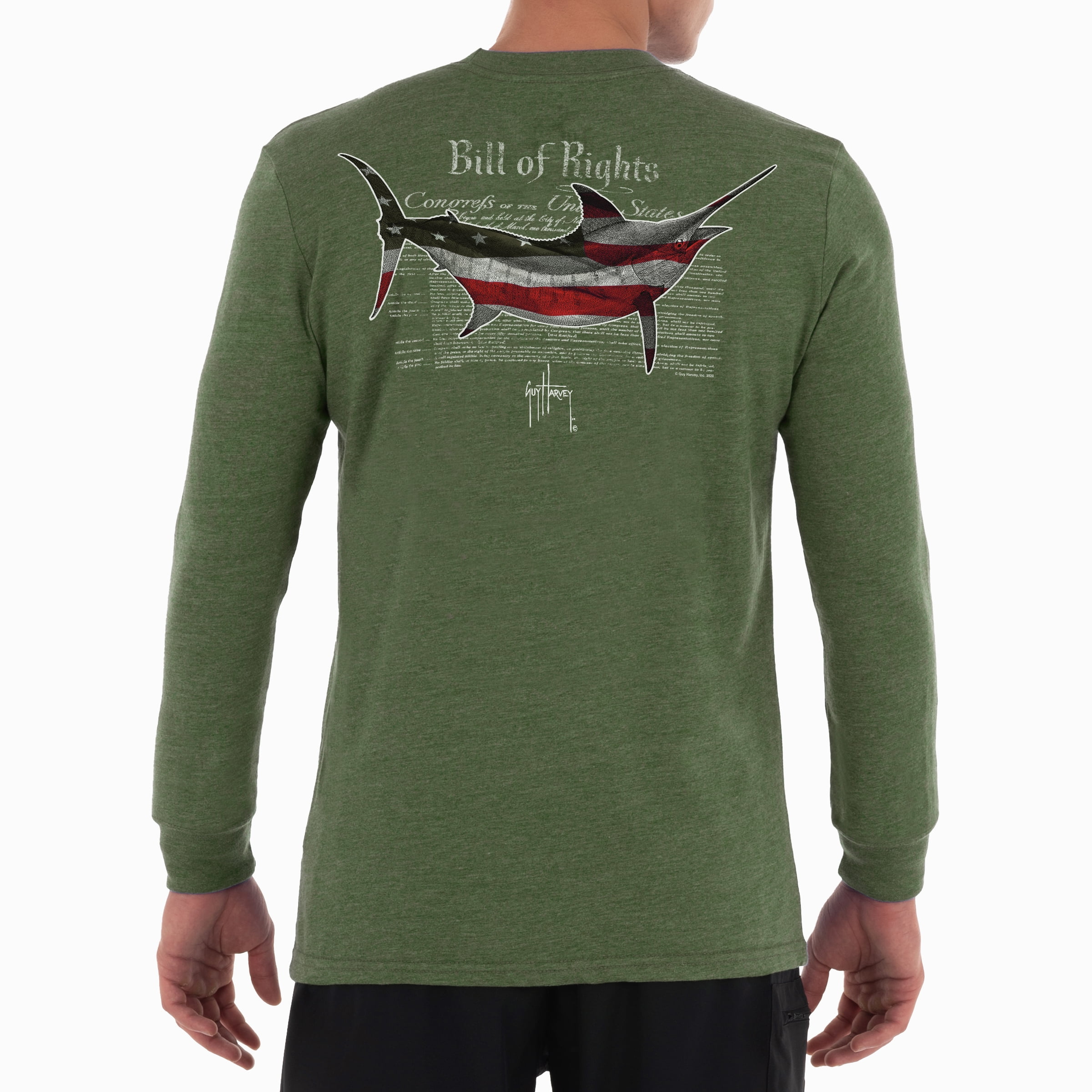 Guy Harvey Men's Bill Of Rights II Long 