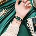 thumbnail image 3 of Women Watch Vintage Women Watch Vintage Simple Women Watch Rectangle Watch Watch Small Elegant Vintage Simple Style Rectangle Stainless Steel Fashionable Wristwatch For Women, 3 of 5