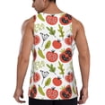 thumbnail image 3 of Haiem Tomatoes Men Workout Tank Top Gym Bodybuilding Sleeveless Muscle T Shirts Athletic Tank Breathable Workout Shirt-Large, 3 of 9