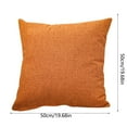 thumbnail image 3 of 20x20 Inch Solid Color Throw Pillow Covers Square Decorative Polyester Cushion Cases for Sofa Couch Bed Chair Living Room Bedroom Farmhouse Rustic Home Decor, 3 of 4