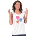 thumbnail image 4 of Funny Valentine's Conversation Hearts Tank Top Tee Shirt Women Brisco Brands S, 4 of 6