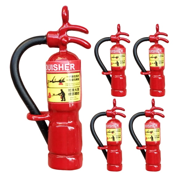 Scene Enhancement Fire Extinguisher Multi 5Pcs 1.5x0.4x0.4In