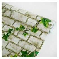 Wall Gray Vinyl Self-Adhesive Wallpaper - Peel and Stick Wall Decor, Prepasted Removable Wallpaper Roll for Living Room, Bedroom, Bathroom - 17.7" x 394"