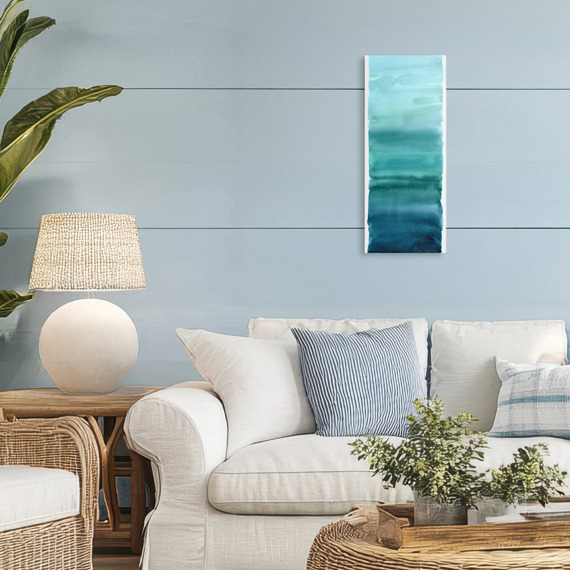 Stupell Industries Cerulean Blend Gradient Canvas Wall Art, design by Allie Corbin