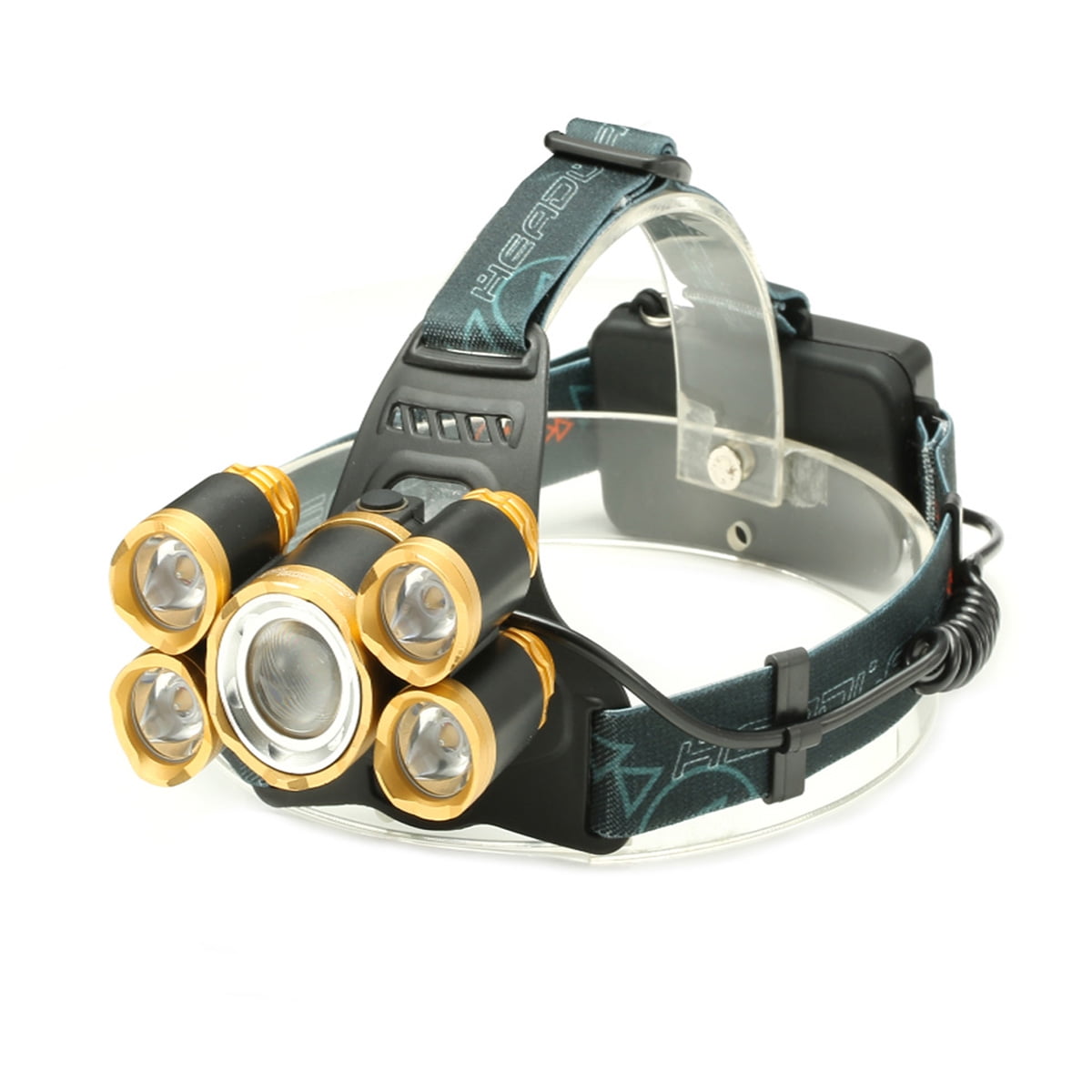 LED Rechargeable Headlamp Flashlight,Waterproof Spotlight to be Worn on