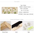 thumbnail image 6 of 3 Piece White Flower Picture Bathroom Decor Tulip Painting Art Print Vintage Floral and Butterfly Canvas Artwork Framed for Bedroom Ready to Hang 12x16x3Pcs, 6 of 6