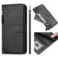 thumbnail image 4 of FOXDOCK Funda Tipo Cartera para Xiaomi Redmi A3 Pro Cuero PU con Cremallera y Correa de Muñeca, Ranuras para Tarjetas, Soporte Plegable, Cierre Magnético, 4 of 5