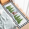 thumbnail image 2 of Kitchen Rugs and Mats Set of 2 Christmas Farmhouse Pig Cow Cock Black Plaid Kitchen Sink Mat,Non-Slip Area Runner Rug,Washable Floor Mat for Home Dining Room Office 18"x30"+18"x48", 2 of 6