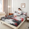 thumbnail image 4 of Castle Fairy Watercolor Scenery Full Size Sheets,Japanese Style Bed Sheets, 4 of 7