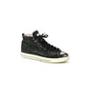 Pre-owned|Miu Miu Womens Glitter High Top Sneakers Black White Size 40.5 10.5