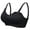 Black, variant on 3PACK Full Bust Seamless Nursing Maternity Bras Bralette S-4XL