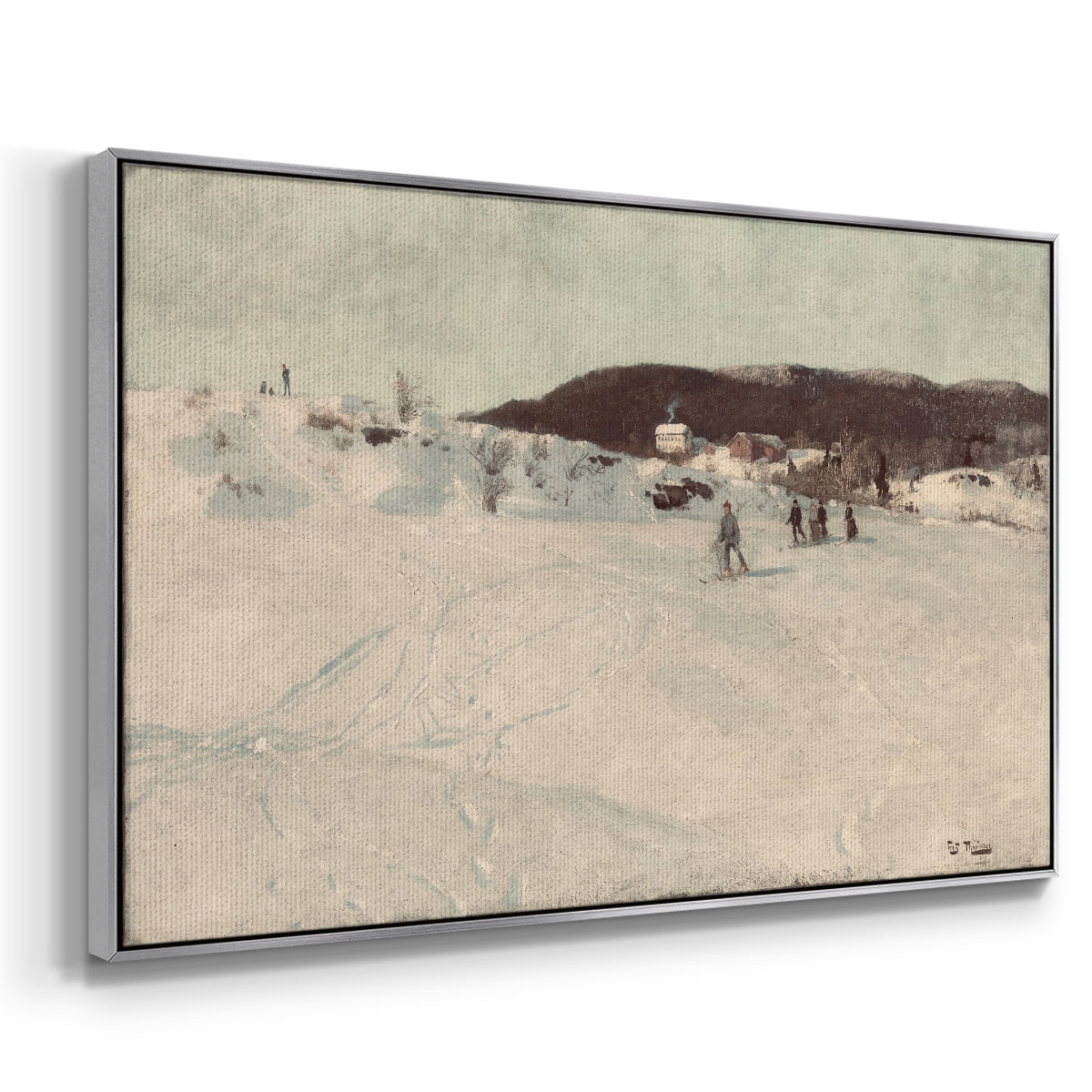 Vintage Landscape-CCLXXVI By Wexford Home Framed in Silver Wood Gallery Wrapped Canvas 17 in. x 25 in.