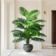 thumbnail image 5 of 2 pieces artificial Plants green palm trees, suitable for outdoors, home decoration, garden terrace courtyard living room wedding hotel decoration, suitable for Easter, St. Patrick's   Decorative, 5 of 12