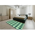 thumbnail image 4 of Ahgly Company Indoor Rectangle Patterned Light Green Area Rugs, 5' x 8', 4 of 6