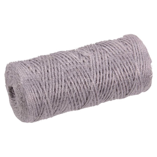 Cuerda de cáñamo 100 M Artes y oficios Cuerda de cáñamo para regalos Artesanía de bricolaje Decoración festiva Lienzos y jardinería (gris)