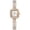 rose gold, variant on This is a ladies' watch with small golden tassels. It's a niche and watch full of charm. The square dial is studded with diamonds, featuring a mermaid - themed design and a small - sized face. It's a