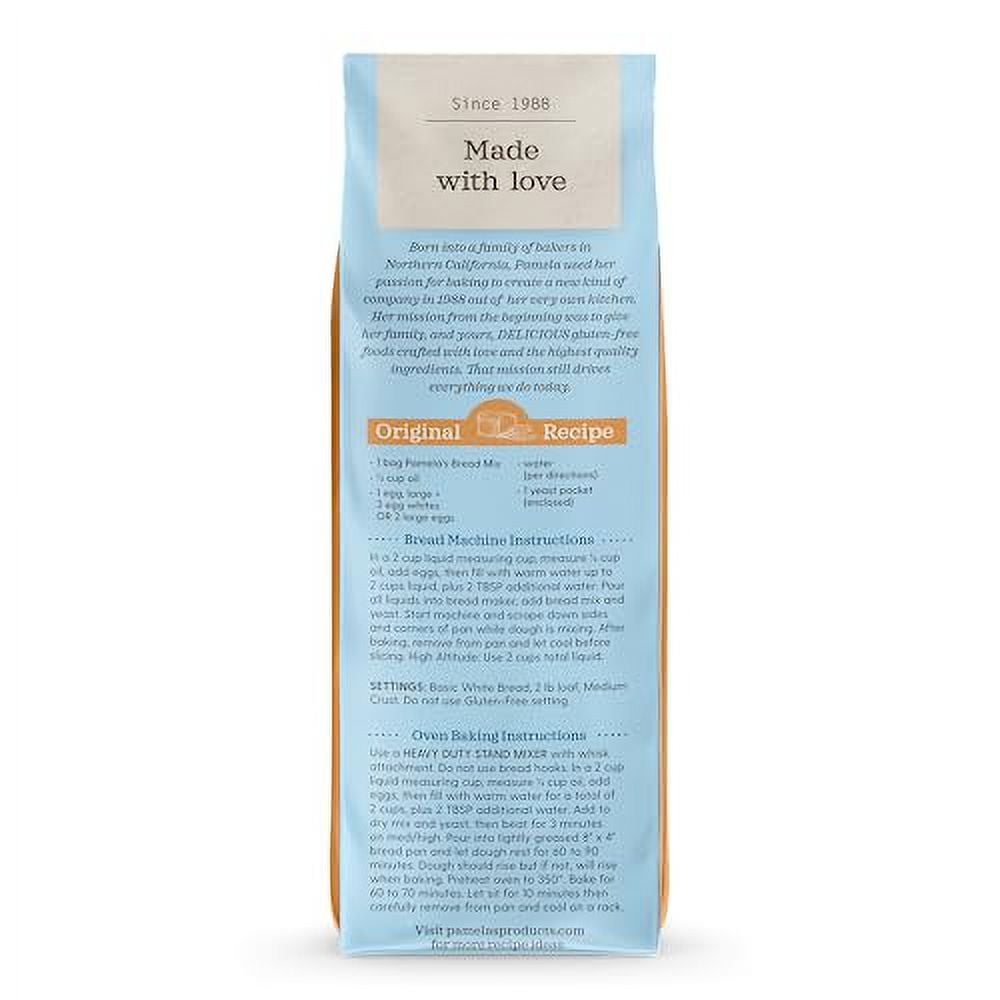 PAMELAS MIX BREAD AMAZING WF GF, 19 OZ, PK- 6