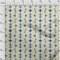 thumbnail image 2 of oneOone Georgette Viscose Fabric Diamond Geometric Fabric Prints By Yard 42 Inch Wide, 2 of 4
