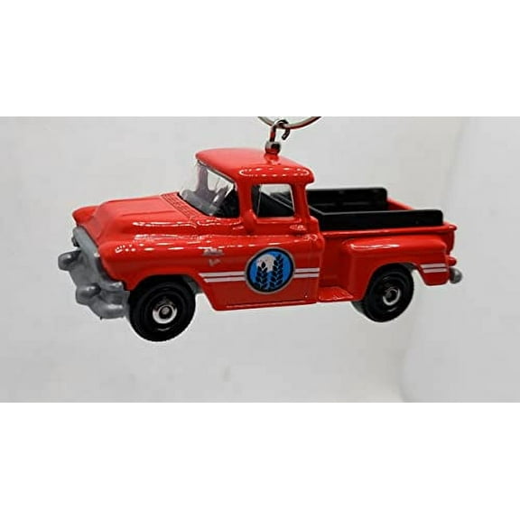 Christmas Ornament for 1957 GMC Stepside Pickup Truck Red