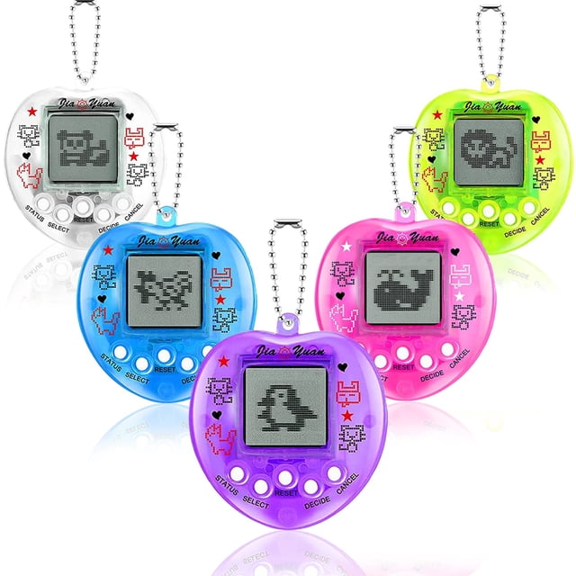 Virtual Pets SAFSOU, bonita forma de corazón grande con 5 botones x5