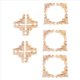 thumbnail image 2 of 60 Piezas Talladas Sin Pintar Muebles de Madera Europea Ventana Esquina Apliques de Madera Estatuillas de Madera Ornamentales cm, 2 of 5