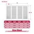 thumbnail image 4 of 120" x 80" 1-Lite Frosted Tempered Glass Room Divider Double Sliding Closet Door with Hardware & Handles, 4 of 8