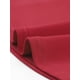 thumbnail image 5 of Vestido de tirantes para mujer INSPIRE CHIC, con cuello en U, decoración de botones, dobladillo acampanado, color rojo profundo, 5 of 6