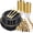 Z-Black, variant on Goodluck Disposable Plastic Dinnerware Set 350 Pieces for 50 Guests Clear Gold Rim Fancy Disposable Plates for Wedding and Party