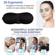 thumbnail image 5 of Máscara para dormir, paquete de 3, máscaras para ojos 3D que bloquean la luz para dormir, venda para los ojos para dormir de lado, 5 of 5