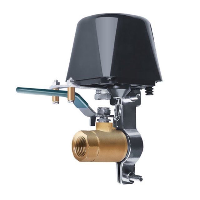 Yuarrent Controlador de válvula inteligente Tuya Wifi/Zigbee con enchufe europeo para tubería de y agua, apagado automático, Compatible con el Electrodomésticos Yuarrent HA005605-00B