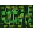 thumbnail image 1 of Ahgly Company Machine Washable Indoor Rectangle Transitional Dark Lime Green Area Rugs, 4' x 6', 1 of 7