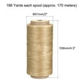 thumbnail image 2 of Unique Bargains 186 Yards 210D/1mm Leather Sewing Thread Polyester Waxed Cord, Sand, 2 of 5