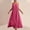 Hot Pink, variant on V Neck Dress Tank Dress 2026 Summer Conservative Dress Solid Color Sleeveless Breathable Regular Fit Modest Dresses for Women Travel for Travel and Holiday S-2XL