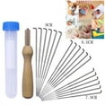 thumbnail image 2 of Lefu 18X DIY Mixed Felting Needles Set with Handle Wool Felt Tool Felting Starter Kit, 2 of 9