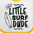 thumbnail image 4 of Inktastic Little Surf Dude with Surfboard Boys Baby Bib, 4 of 4