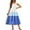 White & Blue, variant on Arshiner Girls Maxi Summer Short Flutter Sleeve Casual Dress with Pockets for 13-14 Years