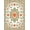 Orange, Pattern 4, variant on ODIKA 4' x 6' Machine Washable Non-Slip Area Rug, Middle Eastern Leaf High Traffic Rug, Ivory, 407813