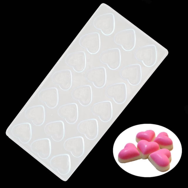 Fiudx Molde de Policarbonato para Chocolate, Ideal para Hacer Dulces Esféricos, Multiusos para Cubitos de Hielo y Pasteles Pequeños, Ideal para Decorar Postres de Bodas y Fiestas, 27,6 X 13,7 Cm, Mat
