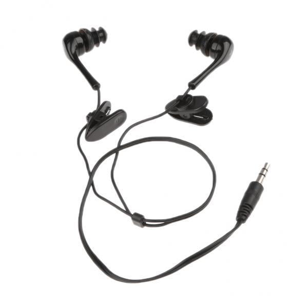 Auriculares Deportivos Impermeables de Sonido Subacuático 2x3.5 Mm Negro Hugo