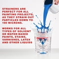thumbnail image 4 of 1000pk of Paint Strainers w/ Fine 190 Micron Filter Tips "PURE BLUE" Ultra-Flow Blue Nylon Mesh Cone Paint Screen, 4 of 6
