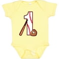 thumbnail image 3 of Inktastic Baseball First Birthday One Year Old Boys or Girls Baby Bodysuit, 3 of 5