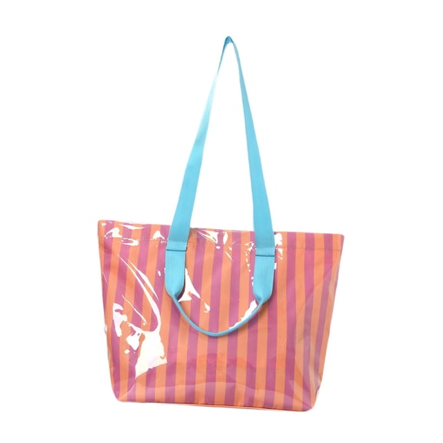 Bolsa de deporte, bolsa de la compra, bolsa informal de fin de semana para picnic, gimnasio, viajes o estudio. Rosa anaranjado