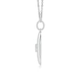 thumbnail image 2 of ANGARA Lab Grown North Star Diamond Disc Pendant for Women in 14K White Gold (Size-3.5mm| Color-F-G| Clarity-VS) | April Birthstone, Anniversary, Jewelry Gift for Women | Lab-Grown Diamond Necklace, 2 of 6