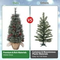 thumbnail image 7 of Accreate Pre-Lit 3FT Christmas Tree - Mini Christmas Tree with 78 LED Lights, Pine Cones, Red Berries, Timer - Perfect for Holiday Decor, 7 of 7