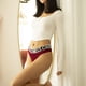 thumbnail image 5 of Tanga de femenina malla sin fisuras hueco hueco impreso cintura baja ropa interior transpirable g-string yoga bragas calzoncillos para el vino rojo m Inevent AP004233-13, 5 of 7