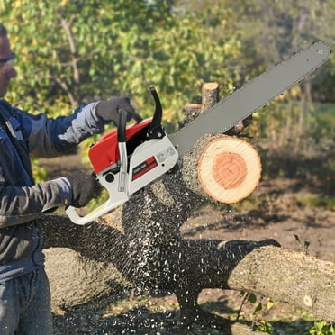 52CC 22" Gasoline Chainsaw Powered Wood Cutting Engine Handheld Gas Chain Saw