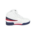 thumbnail image 3 of Fila Boys' Heritage Mid-Top Sneakers - white/navy/red, 9 toddler, 3 of 12