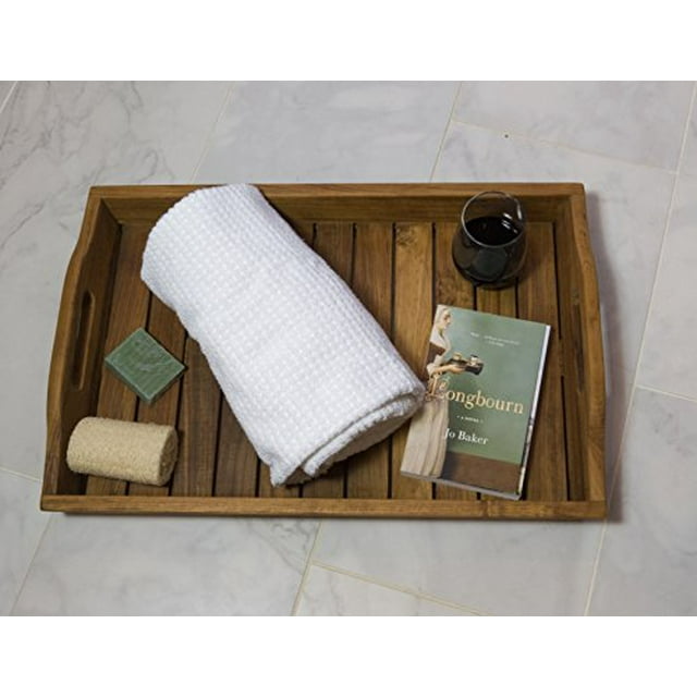 SeaTeak 60024 Handled Shower & Spa Tray Oil Finish